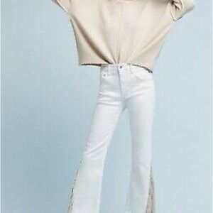 Women's White Flared Jeans